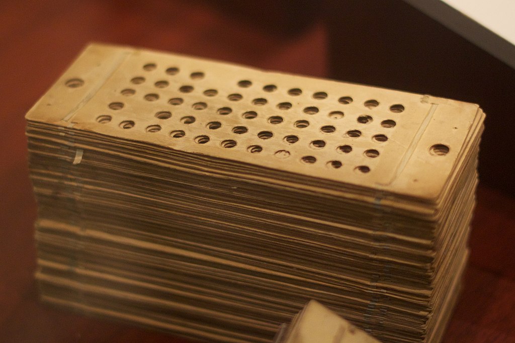 Stack of punch cards